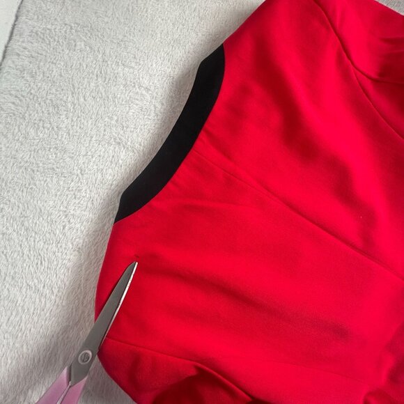 Vintage PSI By Alvin Bell Union Made Womens Red Wool Blazer Size 10 USA-Made - Picture 9 of 11